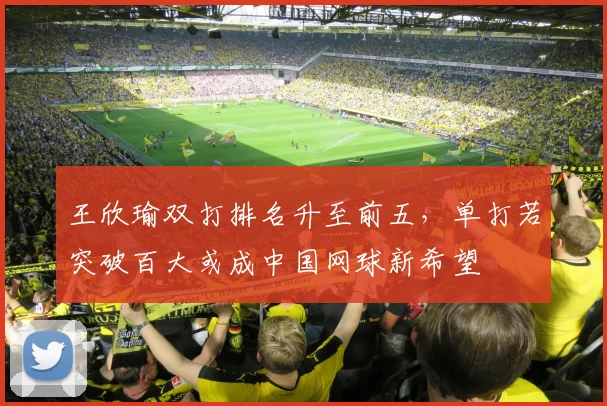 王欣瑜双打排名升至前五，单打若突破百大或成中国网球新希望